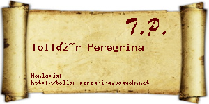 Tollár Peregrina névjegykártya