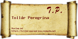 Tollár Peregrina névjegykártya